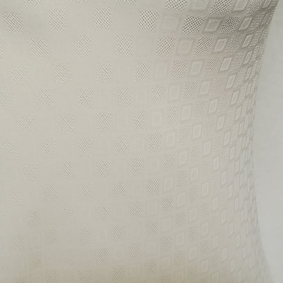 Vintage 80s Micci Creamy Yellow Square Print Sleeveless Chiffon Mini Slip Dress - Picture 4 of 12